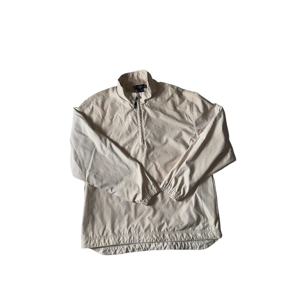 vintage nike golf bomber jacket cream size L